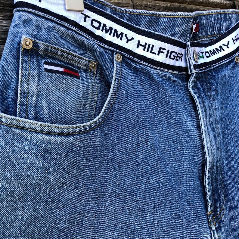 90s Tommy Hilfiger jeans 33 waist 1990s designer denim | Etsy