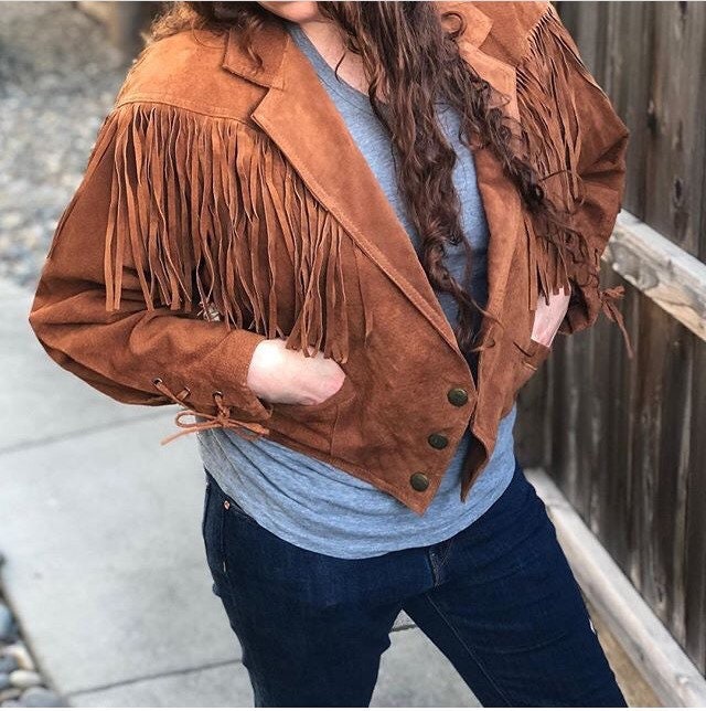 wilson leather fringe jacket