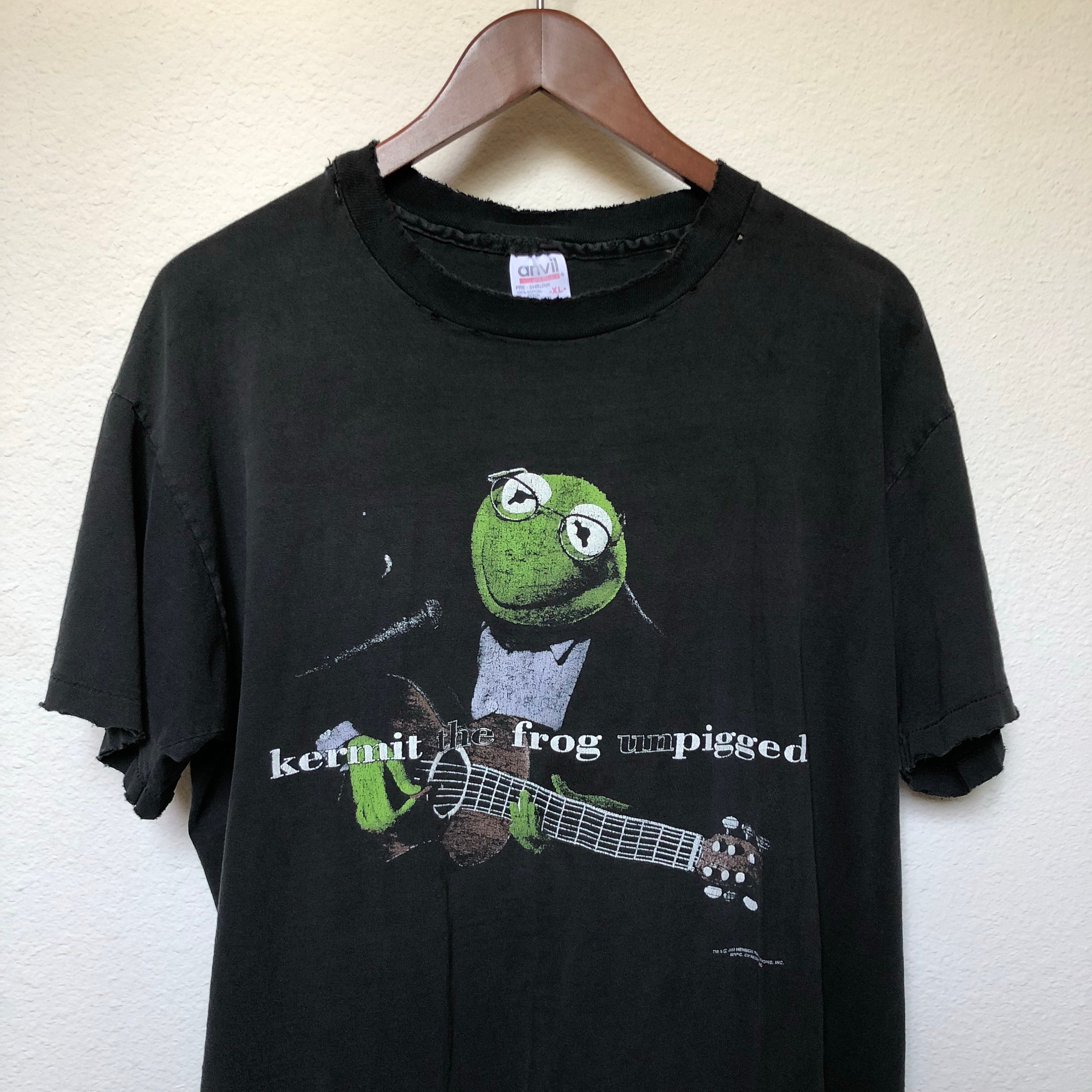 Vintage Kermit the Frog Unpigged T-shirt 90s Grunge 1990s