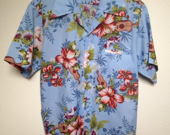 1970s Vintage Hawaiian L Shirt Shoreline Hawaii Tropical - Etsy