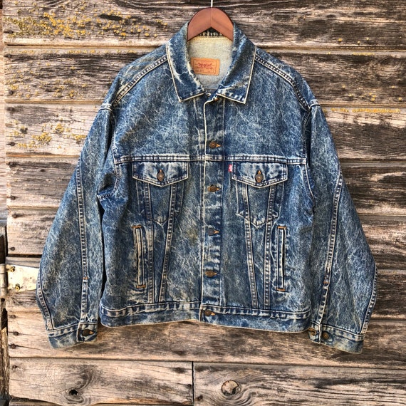 acid wash levis jacket