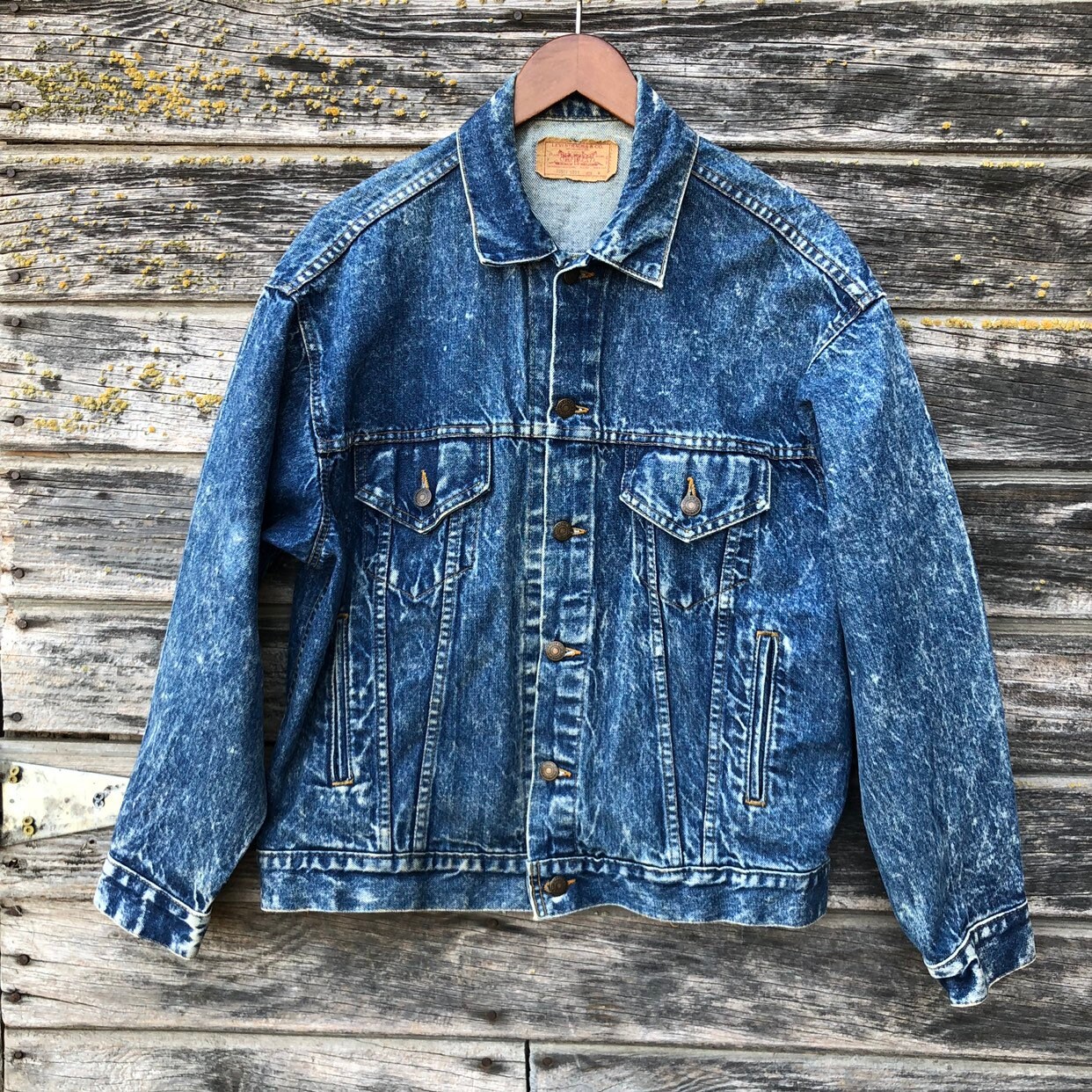 Vintage Levi's Acid Wash Denim Jacket M 