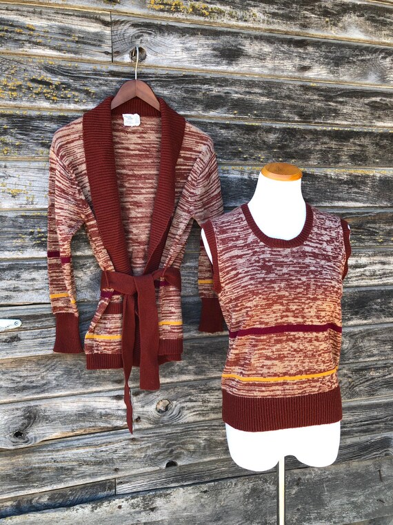 cardigan and vest set