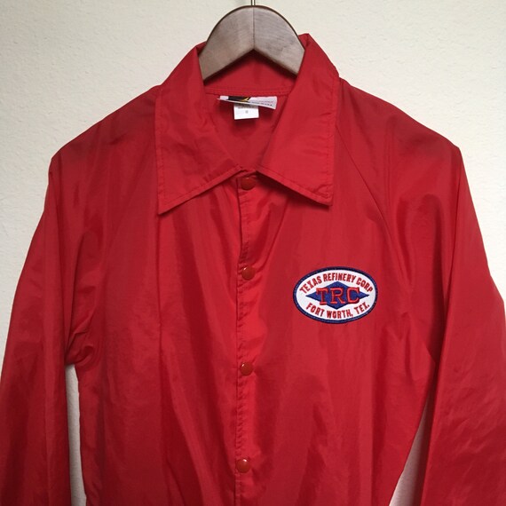 Vintage red windbreaker K-Brand 70s jacket 1970s red nylon | Etsy