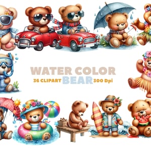 Teddy Bear Clipart Teddy Bear Baby Shower Beige Teddy Bear, Baby Shower Neutral, Cute Teddy Bear, Watercolor Teddy Bear Nursery Decor