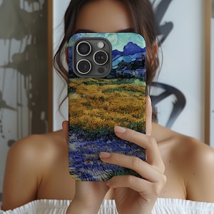 Van Gogh Handyhülle, berühmte Gemälde Landschaften Design Kunstliebhaber Geschenk Tough Cover İphone 7-14 Plus Pro Max & Samsung S21-S24