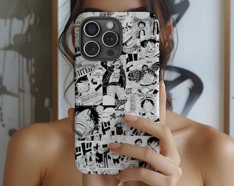 Anime Manga Phone Case – Japanese Cartoon Comic Collage Gift Tough Cover for iPhone X–17 Air Plus Pro Max & Samsung S20–S25