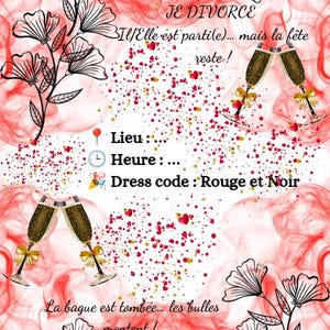 Faire-part de divorce