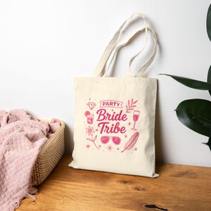 Bride Tribe Tote Bag | Bridal Party Favors, Wedding Gift, Bachelorette Party Essentials