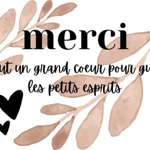 Merci Professeur Imprimable | de remerciements français | Téléchargement numérique