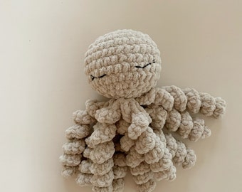 Ollie the Octopus | sensory toy | blanket plush | curly tentacles | baby toy | stuffy | lovey | NICU octo | sea creature