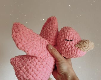 Waffles Duck Stuffie, bubblegum heirloom, children’s toy, room decor, baby gift