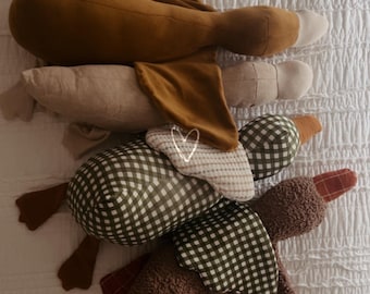 Goose, bird stuffie, baby toy, nursery, geese, gaggle animal