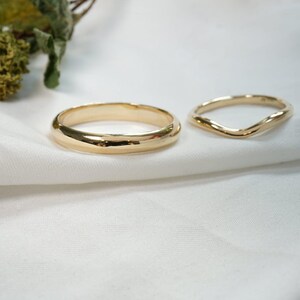 Dainty 3mm Yellow Gold Band • Handcrafted 3mm Gold Wedding Ring• Elegant Ring Gift• Delicate Wedding Ring Gift Idea •Ring for Everyday Wear