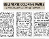 Bible Verse Coloring Pages | Christian Printables Bundle | Inspirational Scripture Art | Faith-Based Digital Download