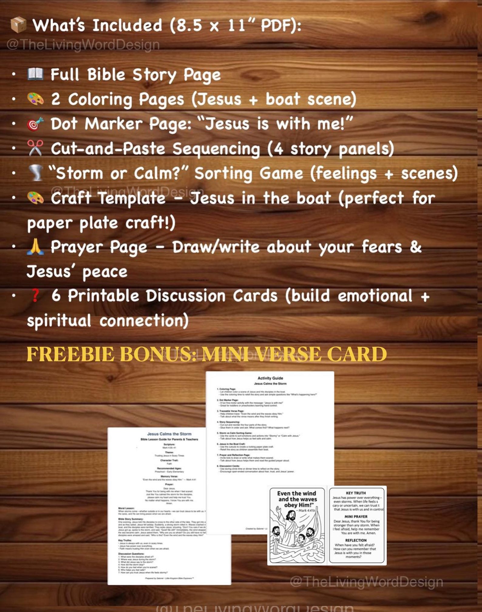 Jesus Calms the Storm Bible Story Activity Pack: Homeschool Sunday ...