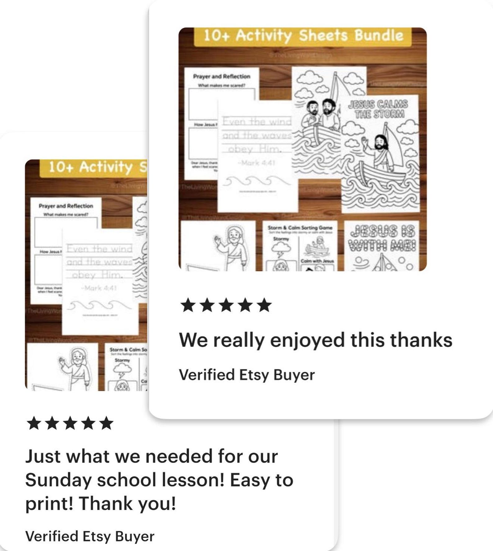 Jesus Calms the Storm Bible Story Activity Pack: Homeschool Sunday ...