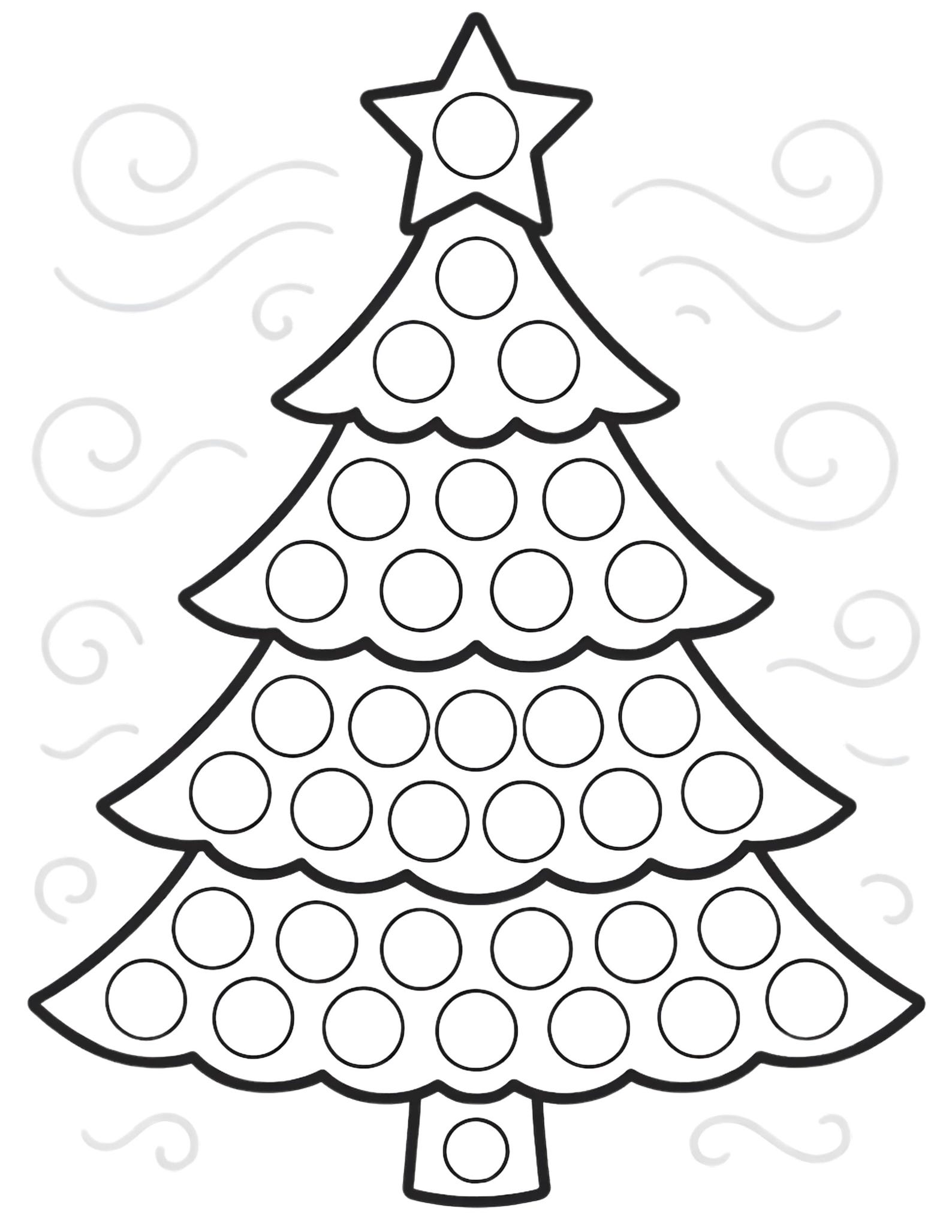 Christmas Tree Dot Marker Printable - Etsy