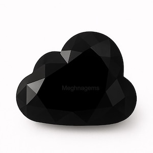 Rare 1 to 4 Ct Luxury Black Cloud Diamond, Unique Fancy Cut Antique Shape Gemstone, Black Cloud Diamond for Custom Jewelry