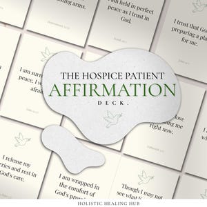 Hospiz-Patient Affirmation Deck | Digitale Heilkarten | End-of-Life-Komfort | Trauer & spirituelle Unterstützung | Sofortdownload | Druckbar.