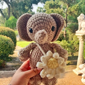 Crochet Elephant plush doll