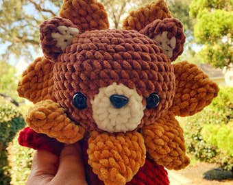 Crochet Sunflower Bear | Crochet bears for babies | Sunflowers | Bear gifts