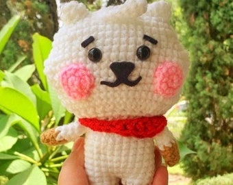 Muñeco de peluche RJ de crochet