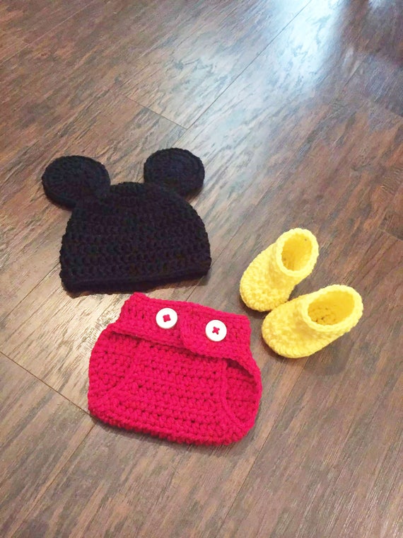 mickey mouse crochet baby outfit