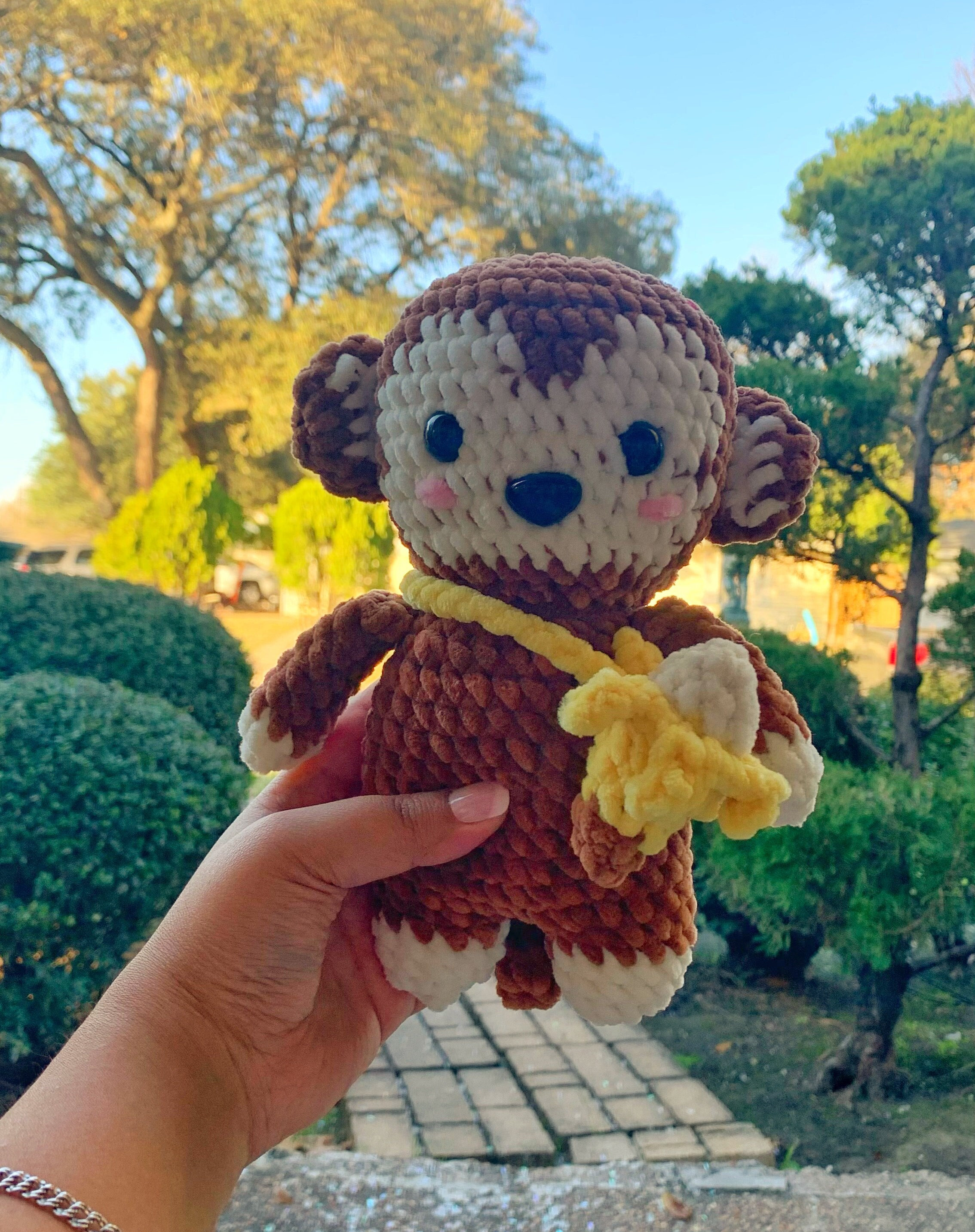 Crochet Monkey Plushie |