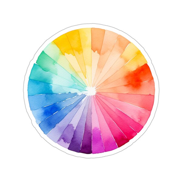 Color Wheel Series | Rainbow Sticker | Color Theory Art | Vinyl Sticker | Vinyl Decal | RGB | ColorWheel Art