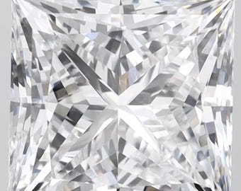 6.18 ct E color, VS Clarity Princess Cut IGI Certified Lab grown Diamond, Lab Diamond, CVD Lab Grown Loose Diamond Ideal for Wedding Ring
