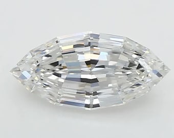 2.52 Carat Marquise Dutch Step Cut Lab Grown Diamond, IGI Certified E Color VS Clarity, Rare Lab Loose Diamond, Super RARE Lab Grown Diamond