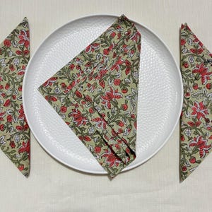 Servilletas de algodón estampadas a mano con diseño floral de lirios y rosas, 150 unidades, para cenas, fiestas, bodas, decoración de casas de campo, mantelería personalizada.