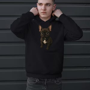 Your Pet as a Cartoon!  Custom Hoodie Design  2D or Pixar Style  Example Photo Only-Panel Fleece Hoodie