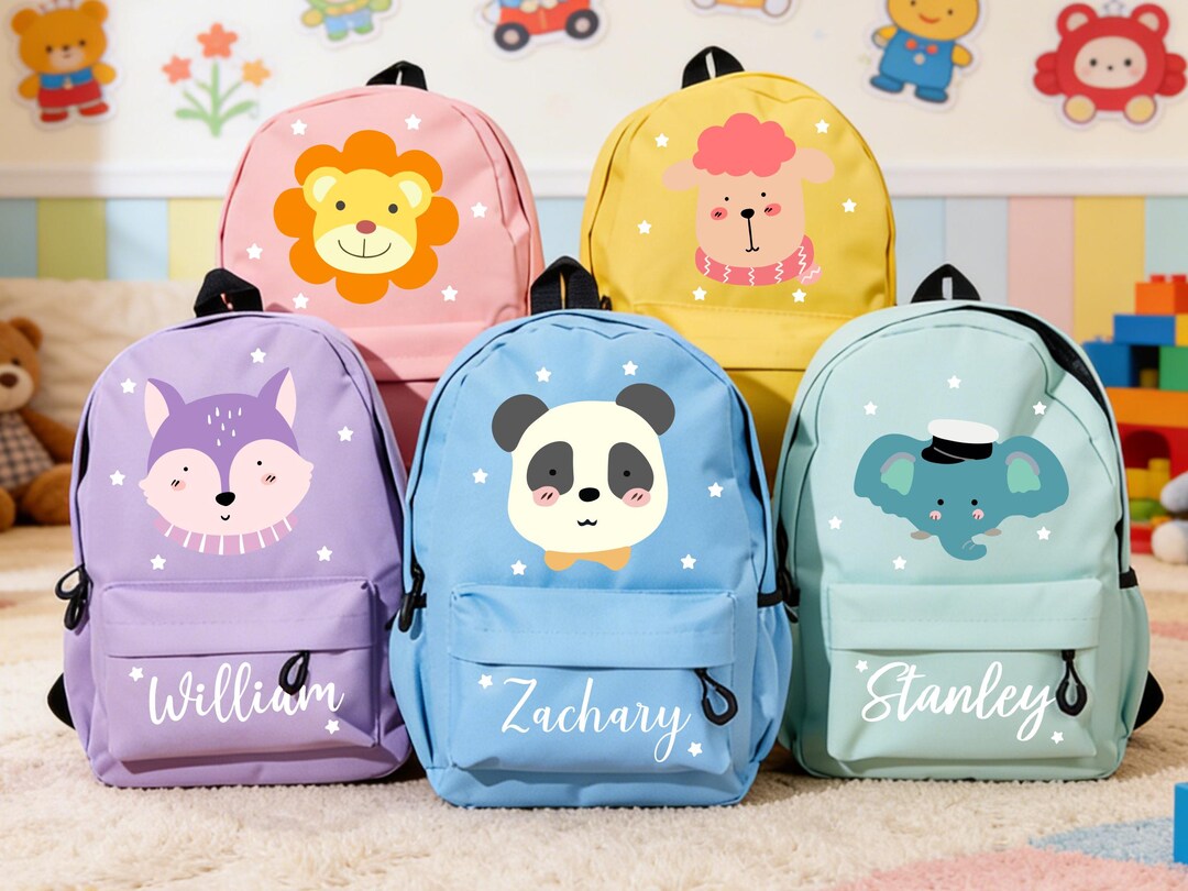 Personalized Backpacks With Name Custom Toddler Backpack Preschool ...