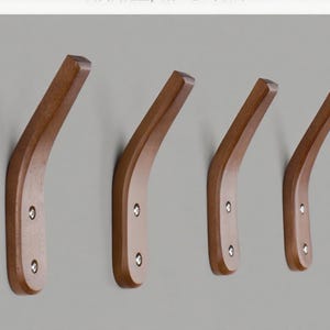 Wooden Handmade Natural colour hooks--clothing hooks, coat hooks, towel hooks, Coat Hooks Wall Mounted, minimalist style,Modern Decor