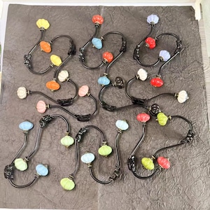 Vintage Ceramic Coat Hooks Hangers, Antique Bronze Iron Wall Hooks, Wall Hooks Coat Rack Wall Mount