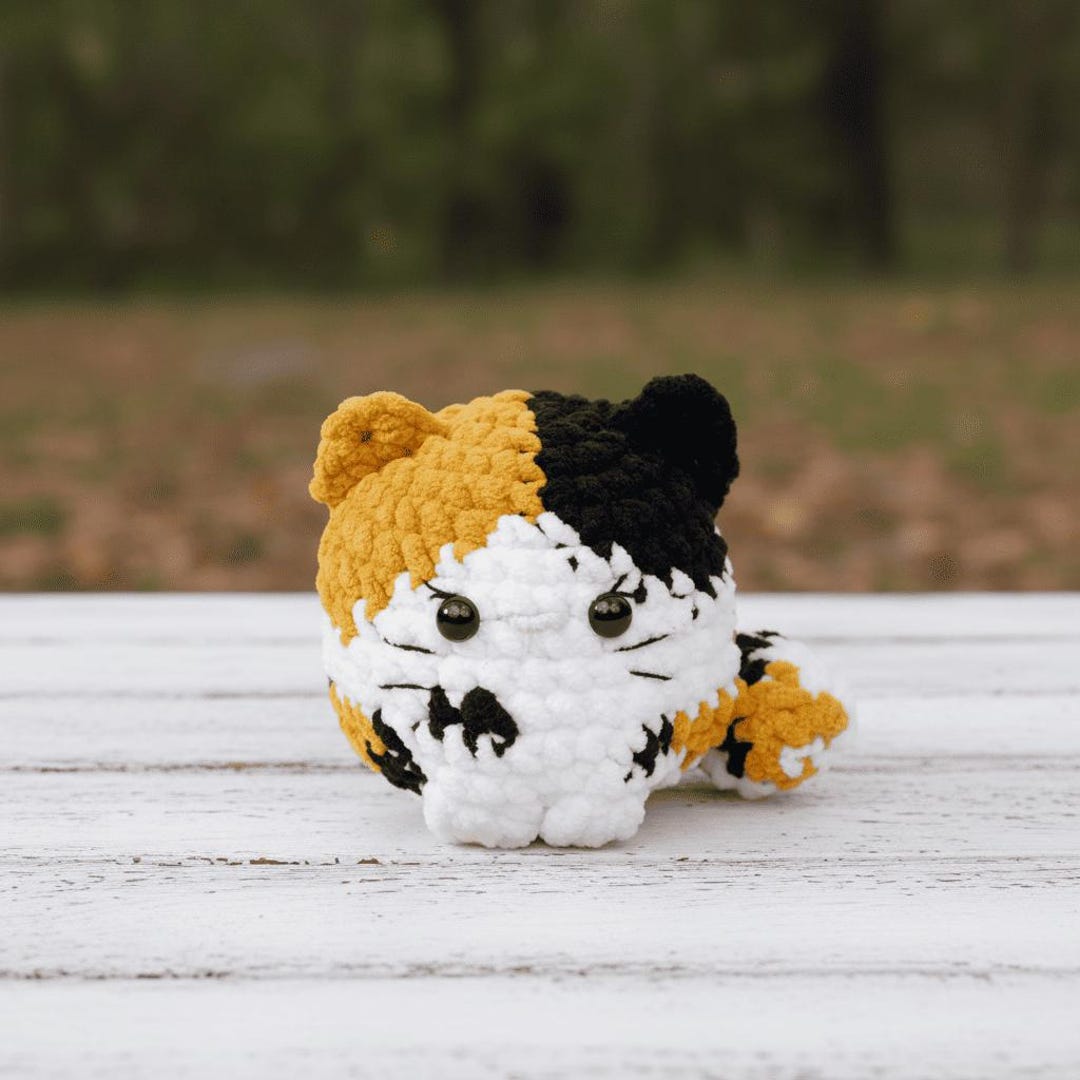Calico Cat Pattern Crochet Calico Cat Pattern – Cute Amigurumi Tricolor Kitty PDF, Easy ...