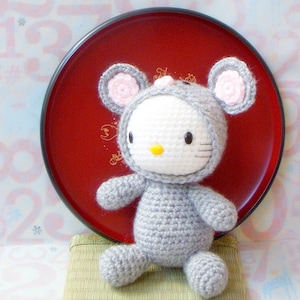 Crochet amigurumi Pattern - Zodiac Rat Kitty - amigurumi doll pattern/PDF