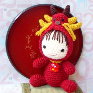 Amigurumi Pattern Zodiac Dragon Baby Crochet amigurumi tutorial doll PDF image 1