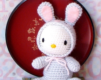 Amigurumi Pattern - Zodiac Rabbit Kitty - Crochet  amigurumi zodiac toy doll tutorial PDF