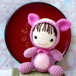Crochet Amigurumi Pattern - Zodiac Pig Baby - amigurumi doll tutorial PDF