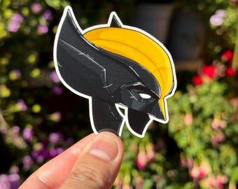 Wolverine-Inspired Sticker – Waterproof Vinyl Superhero Decal for Laptops, Water Bottles & Journals | Series 1 Fan Art