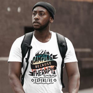 Camping Therapy Unisex Tee - Perfect for Outdoor Lovers, Gift for Adventurers, Nature Lovers, Casual Wear, Summer Fashion