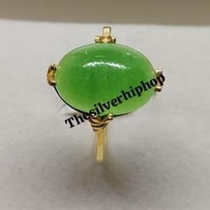 Natural Jade Sterling Silver Ring: Unisex Wedding Band, March Birthstone