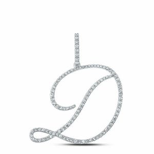 Zertifizierter Moissanite-Anfangsanhänger, massiver 925er Sterlingsilber-Moissanite-Anhänger, Iced-Out-Moissanite-Namensanhänger, Silberschmuck Geschenk