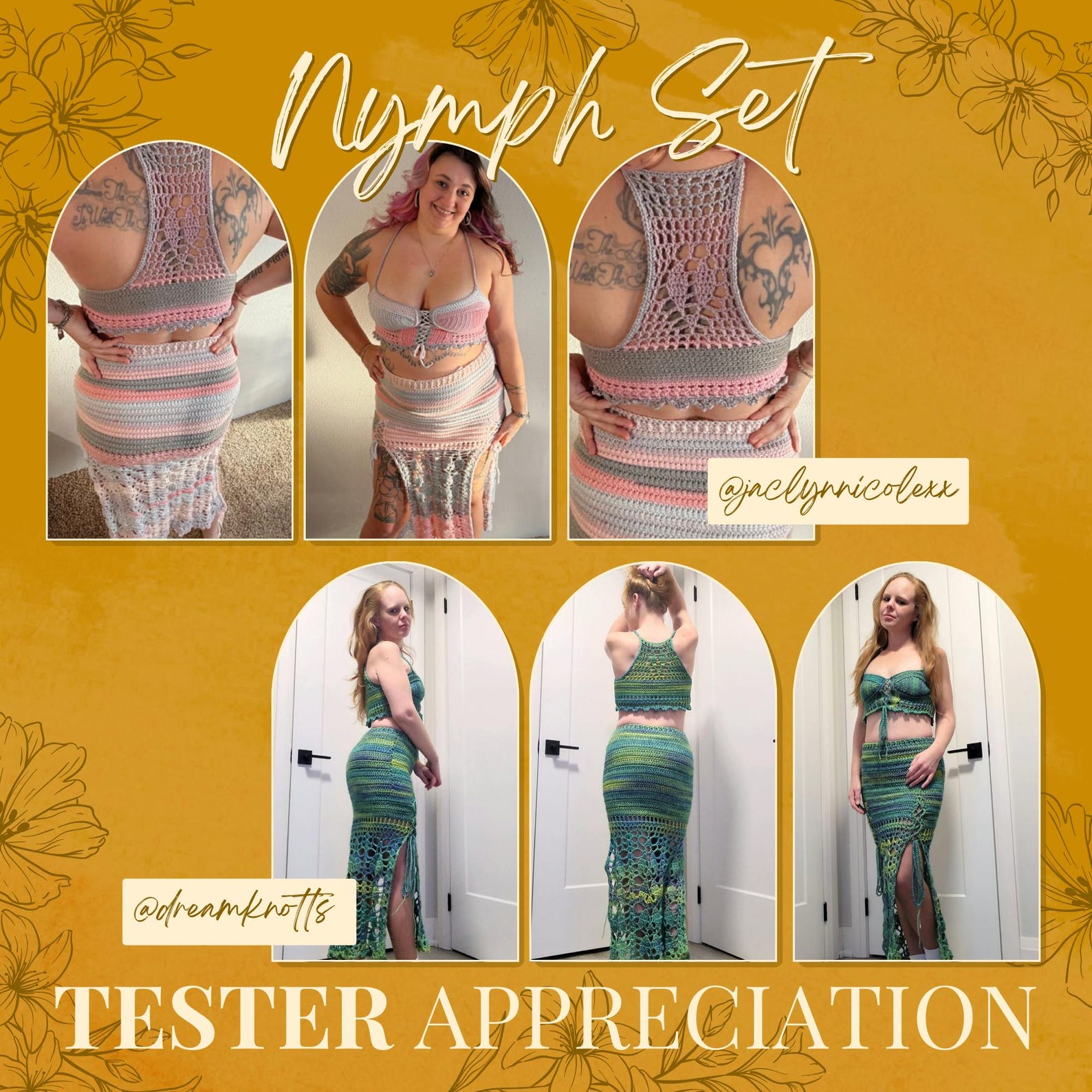 Crochet Top and Skirt Pattern: Nymph Set DIY (instant Download) - Etsy