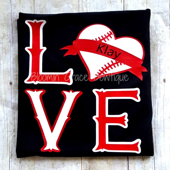 LOVE Baseball Shirt Baseball Shirt Baseball Mom Love | Etsy