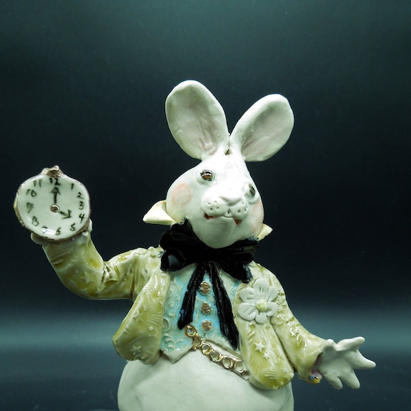 White Rabbit in Amber Coat