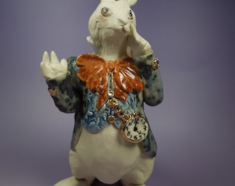 White Rabbit in Gray Coat